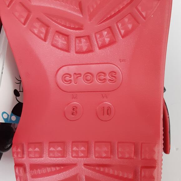 Crocs Disney Minnie Mouse Mary Janes Red Womens 10 Platform Slip On Chunky NWT - Picture 7 of 9